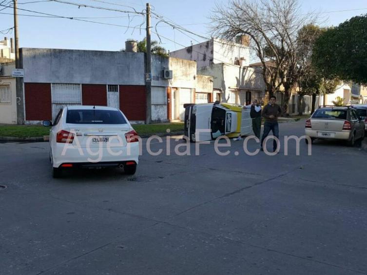Accidente en San Martín y Córdoba 
