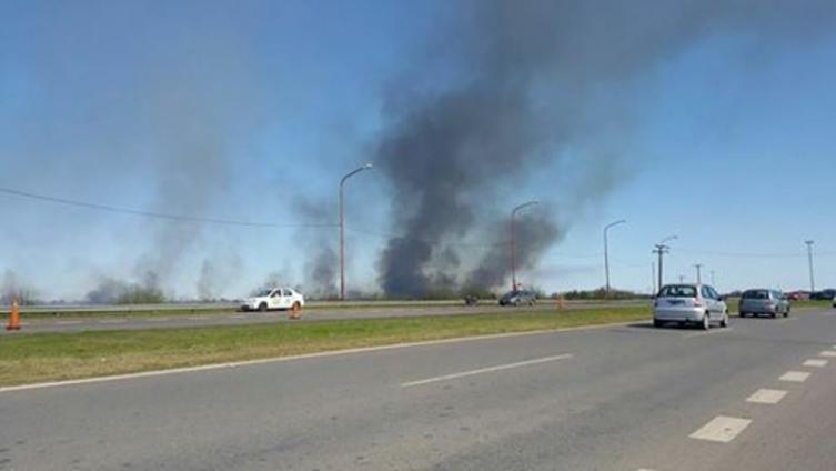 Incendio en un basural 