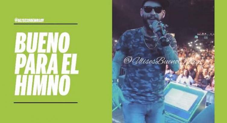 ULISES BUENO CANTARÁ EL HIMNO ANTES DE ARGENTINA-VENEZUELA
