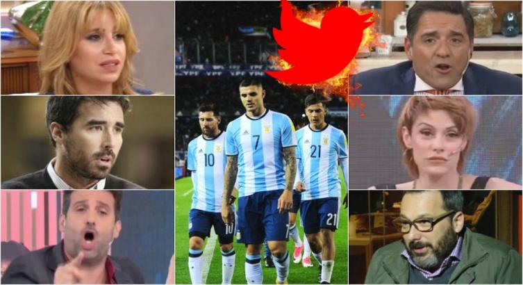 LA FURIA DE LOS FAMOSOS EN TWITTER POR EL EMPATE DE LA SELECCIÓN CON VENEZUELA