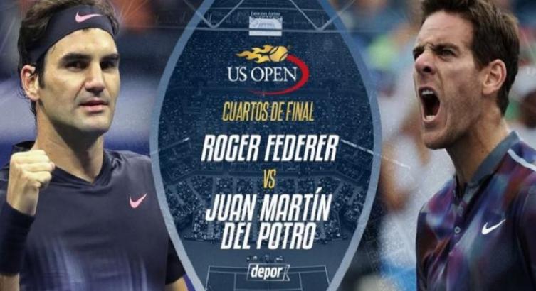 Del Potro ante Federer, por los cuartos del US Open: horario y TV