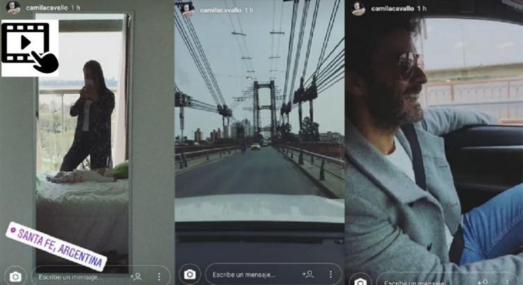 CAMILA CAVALLO Y MARIANO MARTÍNEZ DE PASEO EN SANTA FE