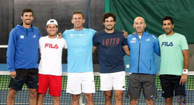 COPA DAVIS: ARGENTINA SE ENTRENÓ CON EQUIPO COMPLETO EN ASTANA