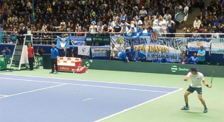 Argentina-Kazakhstán, Copa Davis: Guido Pella perdió el primer punto frente a Mikhail Kukushkin