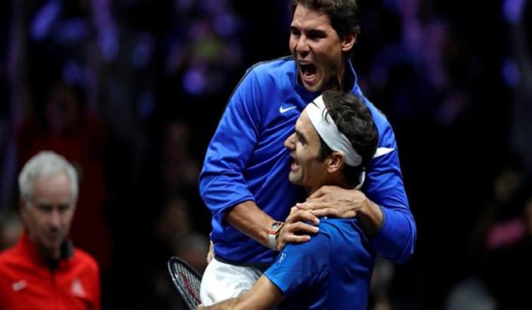 RAFA Y ROGER FESTEJARON JUNTOS
