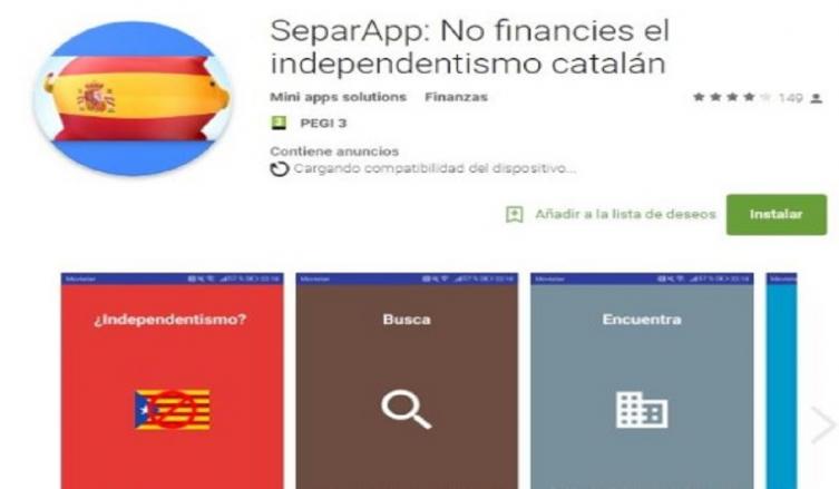 Lanzan una aplicación para boicotear productos catalanes