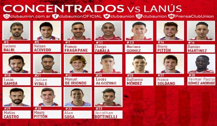 UNIÓN: MISMO EQUIPO, SIN BRITEZ