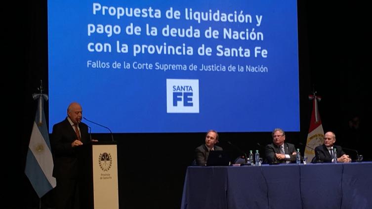 Santa Fe presenta ante la Corte el reclamo por la deuda de la Nación