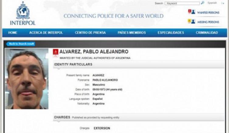 A BEBOTE ÁLVAREZ LO BUSCA INTERPOL