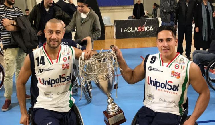 BÁSQUET SOBRE SILLA DE RUEDAS: BERDÚN Y ESTECHE FESTEJARON EN ITALIA
