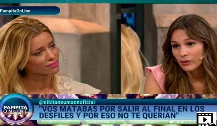 EL VIDEO: ¿PAMPITA EMPUJÓ O NO A NICOLE EN UN DESFILE?