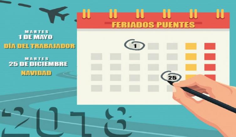 Feriados puente: si no se definen antes del sábado, en 2018 no habrá