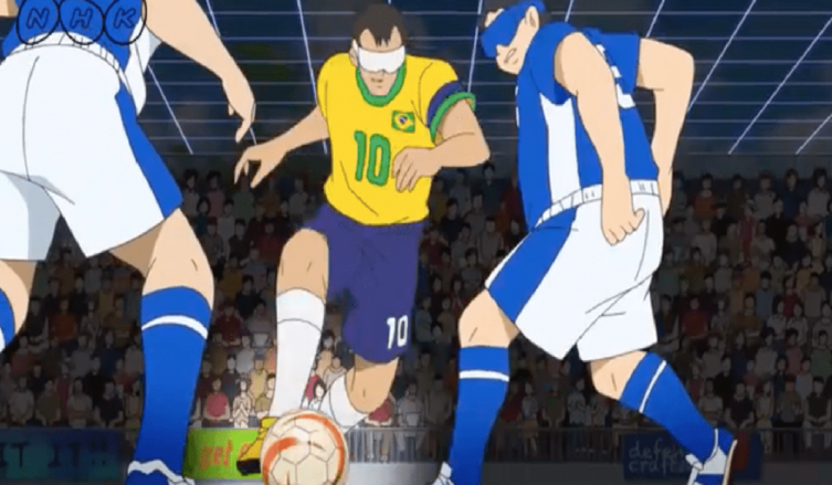 FÚTBOL 5 PARA CIEGOS: RECREAN UN PARTIDO ANIMADO DE JAPÓN-BRASIL