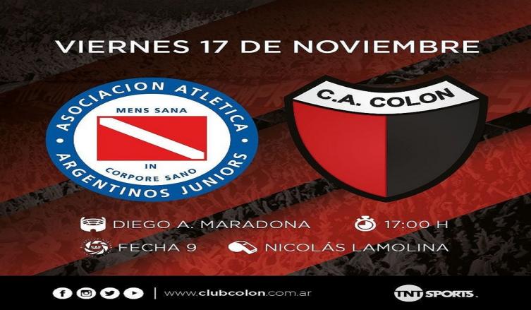 El invicto Colón y Argentinos Jrs. abren la novena fecha de la Superliga