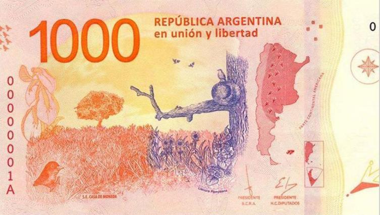 Viernes: empieza a circular el billete de $ 1.000