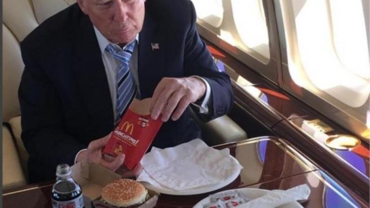 El insalubre pedido de Donald Trump cada vez que come en McDonald's