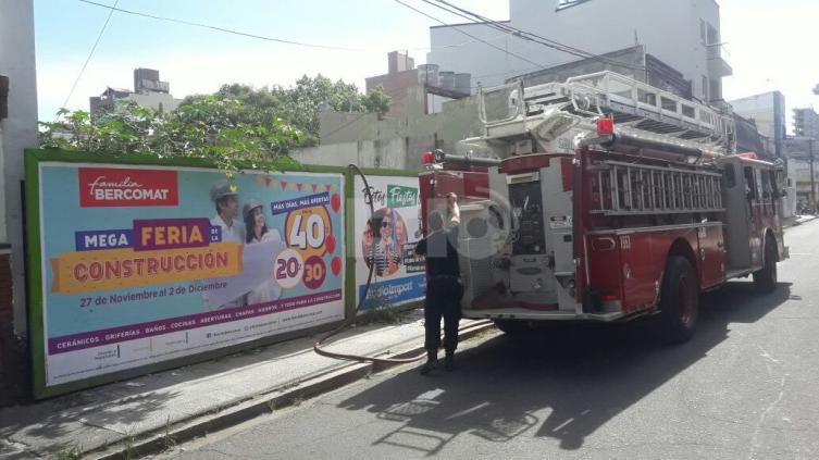 Se incendió un terreno baldío