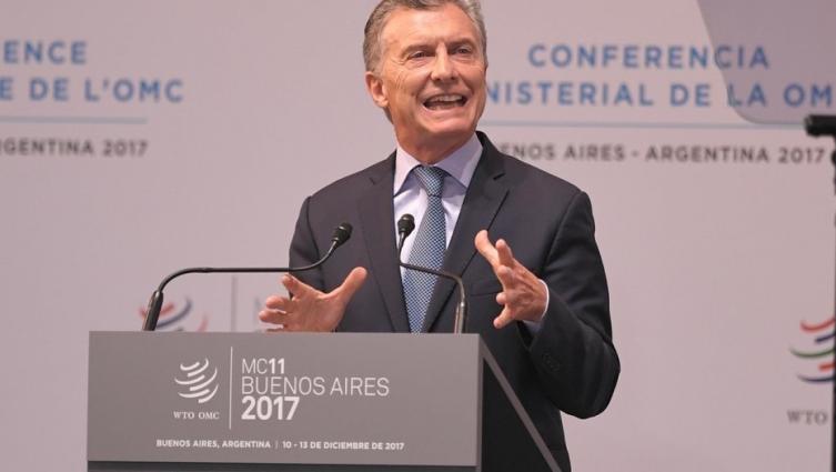 Macri en el foro de la OMC: 