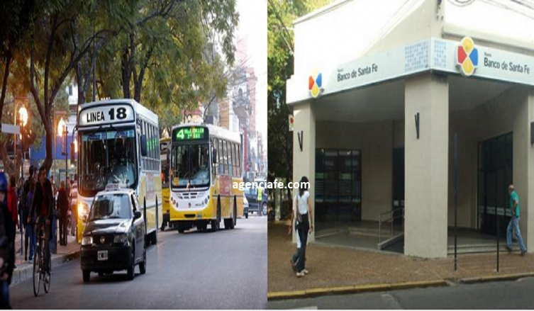 Hay colectivos en la ciudad y los bancos estarán abiertos
