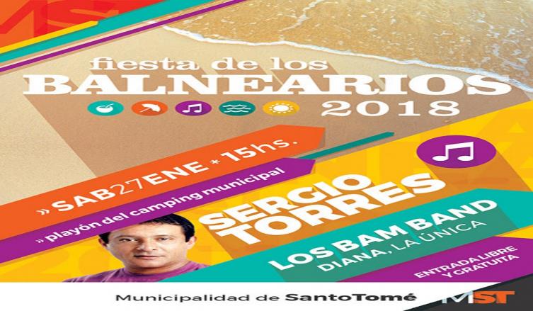 Sergio Torres llega con su swing la Fiesta de los Balnearios Santotomesinos