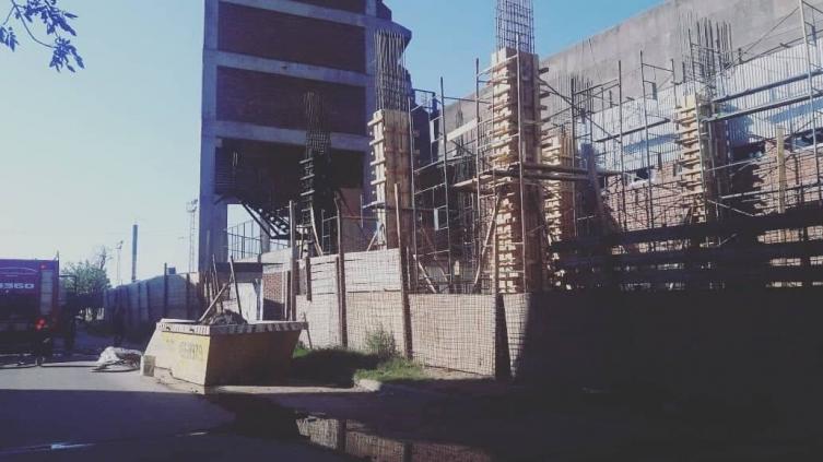 Incendio en las obras del estadio de Colón