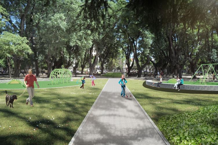 Priorizar al peatón, sumar espacio verde y cuidar el patrimonio