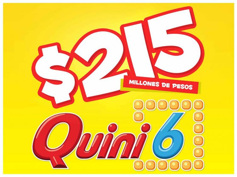 El Quini 6 quedó con un pozo de $215 millones