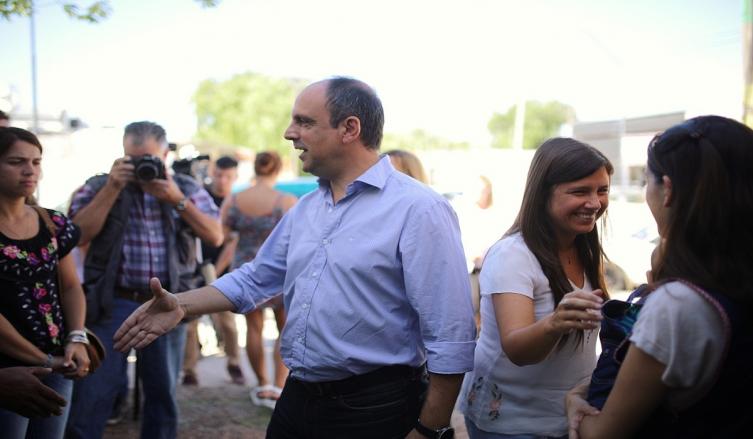 José Corral recorrió las obras en el Jardín Municipal de San Lorenzo