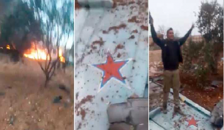 Siria: rebeldes derribaron un avión de guerra ruso y asesinaron al piloto