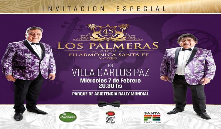 Los Palmeras palpitan el gran show sinfónico en Carlos Paz y se disfruta por Agenciafe a través de 5Rtv en vivo