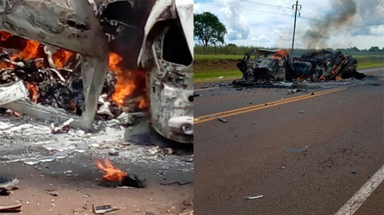 Misiones: Diez muertos tras un choque e incendio de autos