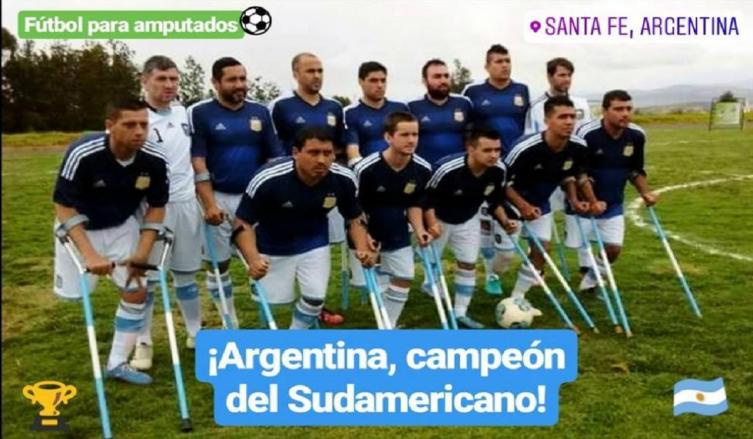 Fútbol De Amputados: Argentina Goleó A Brasil Y Gritó Campeón en Santa Fe