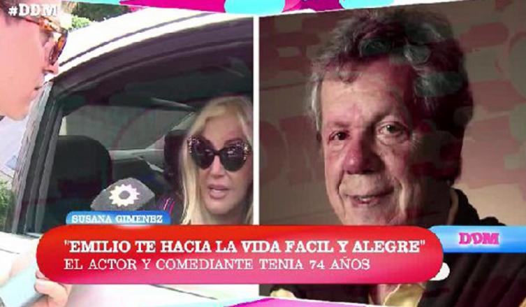 Susana Giménez habló de la muerte de Emilio Disi