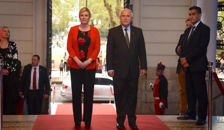 Lifschitz recibió en Rosario a la presidente de la República de Croacia 