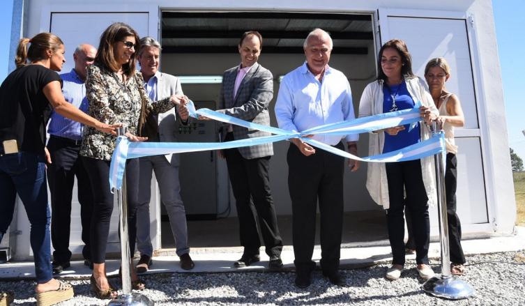 Inauguró el acueducto Totoras - Salto Grande 