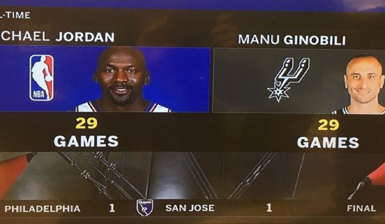 Manu Ginóbili sigue haciendo historia: alcanzó un récord de Michael Jordan