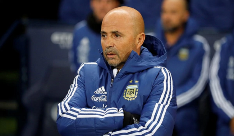 Sampaoli se reunió con Lautaro Martínez y Pablo Pérez en el complejo de la AFA en Ezeiza