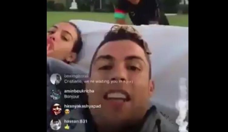 Cristiano Ronaldo y su novia a los argentinos: “¿Qué tal, boludos?”