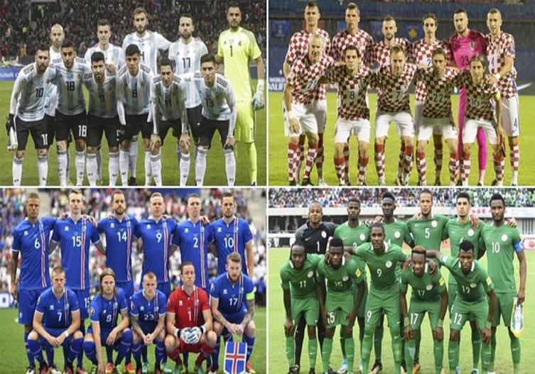 Las listas de los rivales de Argentina en el Grupo D del Mundial de Rusia 2018