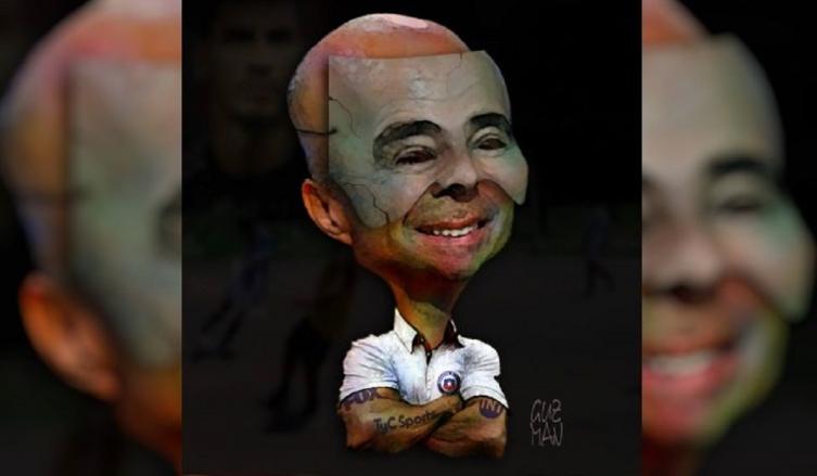 Con Guzmán adentro, la explicación de su papá sobre la caricatura de Sampaoli