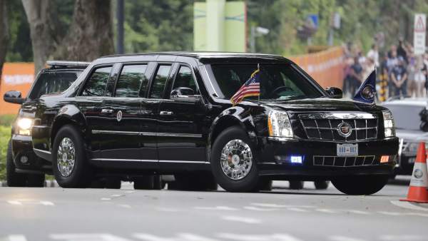 Trump le mostró a Kim el interior de 
