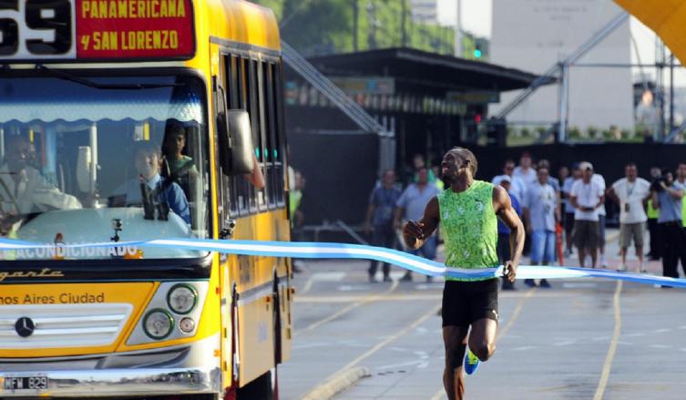 Usain Bolt, un inesperado hincha de Argentina: