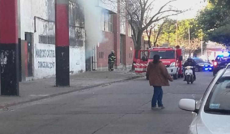 Incendio premeditado en cabinas de gas en el club Colón
