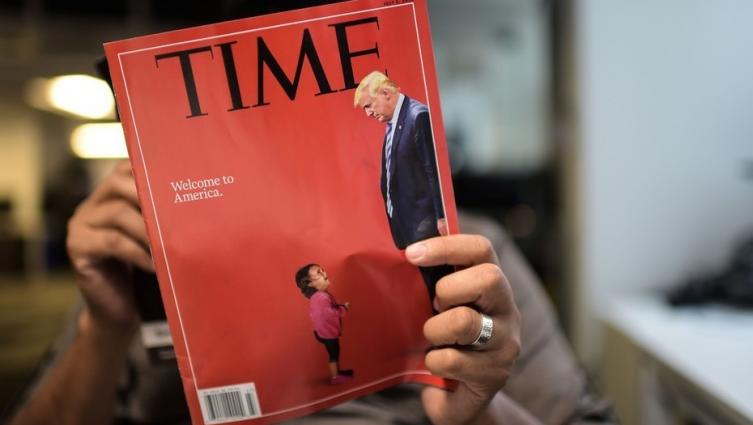 Trump carga contra la foto de la nena inmigrante en la tapa de Time