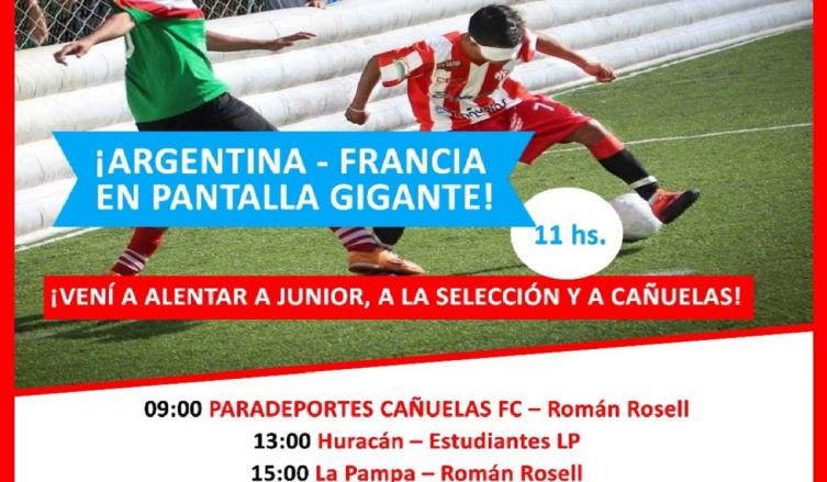 Fútbol 5 para ciegos: con Argentina-Francia en pantalla gigante, arranca la liga 2018