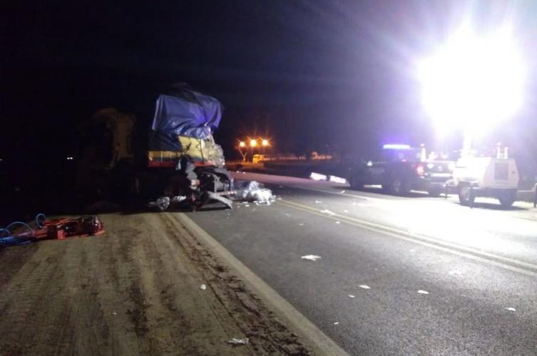 Choque fatal entre dos camiones en la ruta 33
