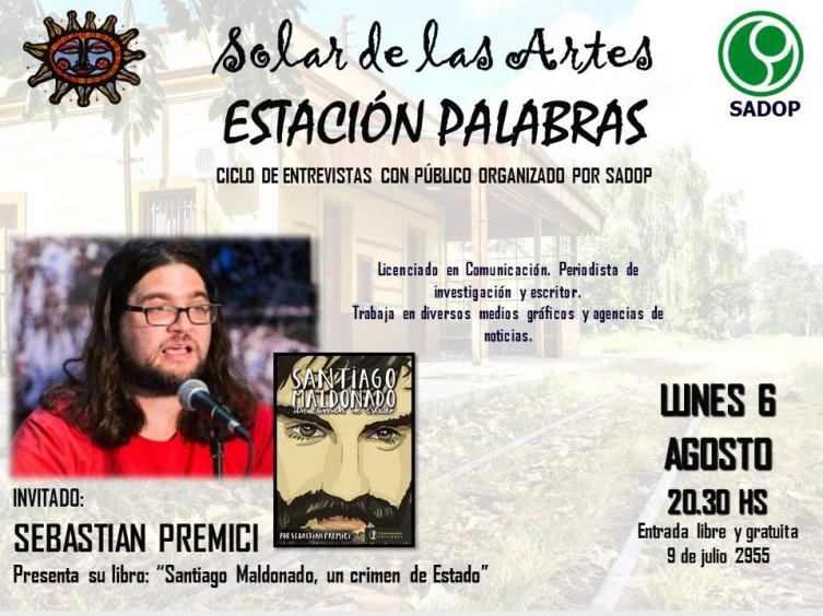 Sebastián Premici en Estación Palabras
