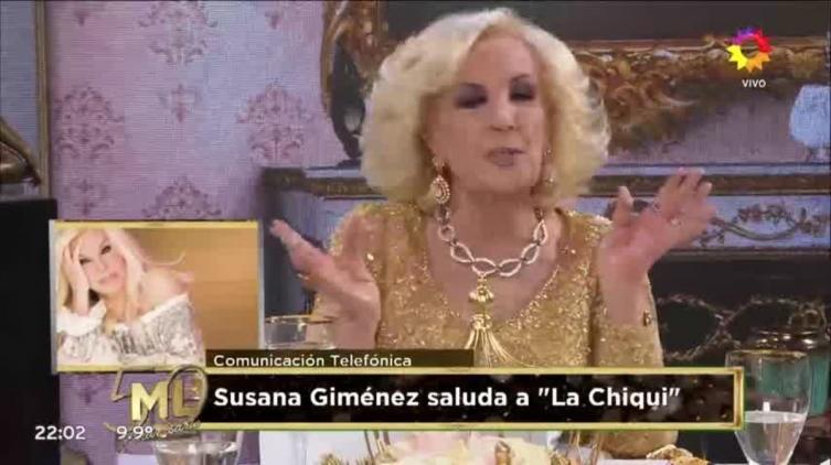 Susana Giménez sorprendió a Mirtha Legrand en su homenaje