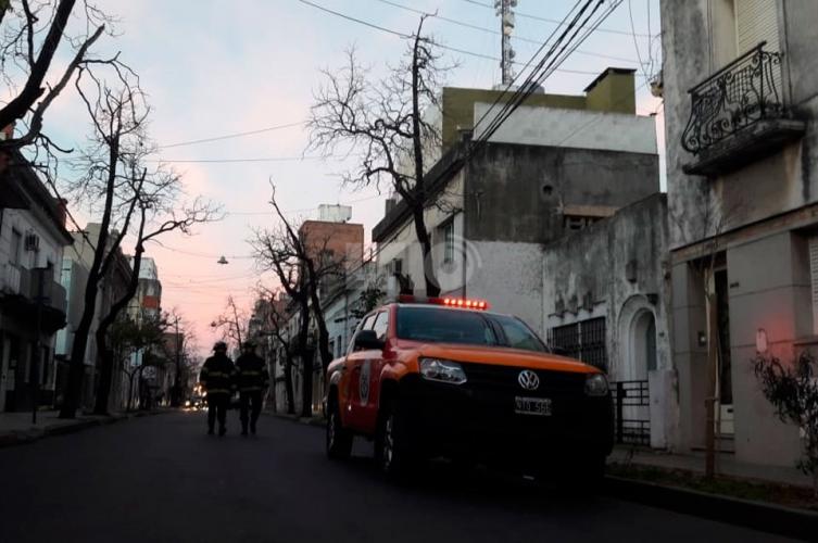 Importante escape de gas en el microcentro