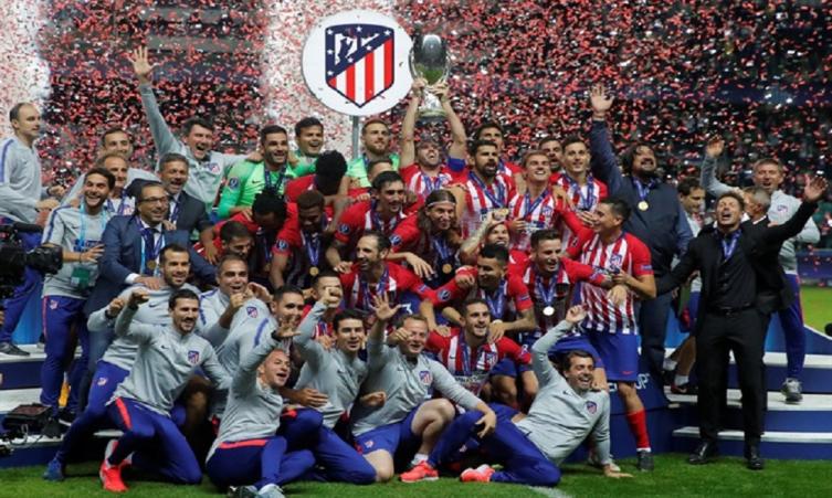 Atlético de Madrid derrotó 4-2 a Real Madrid y conquistó la Supercopa europea